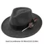 THEGIRL8B Feather Fedora Hat, Dress Up Fedora Hat Topper Hat, Retro Panama Jazz Len Xô Mũ Bò Cô Gái Trang Trí Tiệc