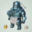HK1 Fullmetal Alchemist Alphonse Elric Nhân Vật Hành Động Anime Đất Sét Búp Bê Với Mèo Phụ Kiện Trang Trí Bàn Làm Việc KH1