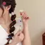 Dây buộc tóc có độ đàn hồi cao khắc ngọc trai MJnmc Thích hợp cho phụ nữ sử dụng hàng ngày và tiệc tùng mới