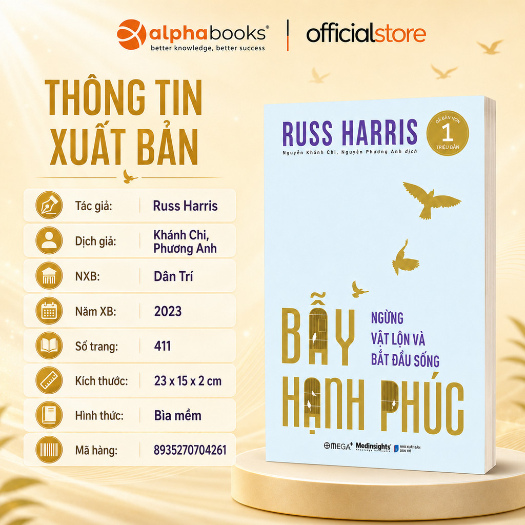 Sách - Bẫy Hạnh Phúc - Ngùng Vật Lộn Và Bắt Đầu Sống (Omega Plus)