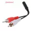 Cáp âm thanh 2in1 3,5mm đến 2rca cáp chuyển đổi âm thanh đầu sen đôi cáp av