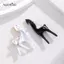 AqToCna Mới Sáng Tạo Động Vật Ngựa Thổ Cẩm Thời Trang Cá Tính Pony Pin Nam Nữ Phụ Kiện Ngày Lễ Quà Tặng AqToCna