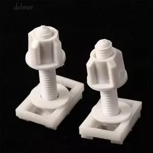 DELMER Ghế Vệ Sinh Lắp DIY Bu Lông Bản Lề 2 GÓI Cho Nắp Vệ Sinh Dụng Cụ Sửa Chữa Dây PP Bộ Dụng Cụ