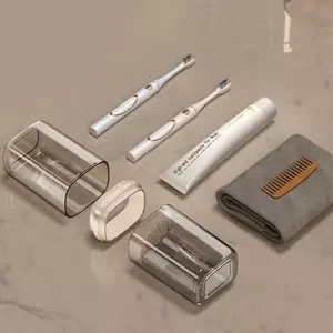 Hộp đựng bàn chải đánh răng trong suốt Hộp đựng bàn chải đánh răng di động Ngoài trời / chuyến công tác / du lịch Acessories1 / 3 / 5 CÁI VN