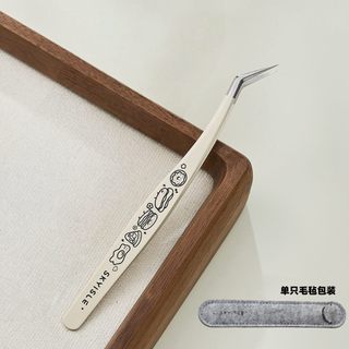 SKYISLE Sky Island Độ Chính Xác Cao Cảnh Quan Miếng Dán Nhíp Dụng Cụ Dễ Thương Retro Màu Dài Miệng Vàng Lông Vũ Kẹp