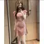 Mùa hè Phong cách mới kiểu Pháp Retro Slimer Look Polka Dot Classy Dress Thời trang Váy chữ A cao cấp Niche Slim-fit