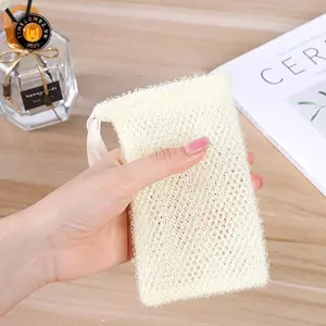 {TB & Bag} 1 / 5 Túi tiết kiệm xà phòng Túi thanh Túi xà phòng xốp bong bóng lấp lánh Túi lưới xà phòng tẩy tế bào chết cho nhà thơ đựng xà phòng tắm.