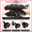 MYPANDA 2 Chiếc Xộn Xộn Bun Hair Piece Tousled Updo Với Tendrils Hair Bun Extensions Wavy xoăn tóc dành cho nữ.