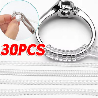 5 / 10 / 20 / 30 Cái Bộ Điều Chỉnh Kích Thước Vòng Liền Mạch Vô Hình - Dây Lò Xo Xoắn Ốc Trong Suốt Trang Sức Thắt Lưng