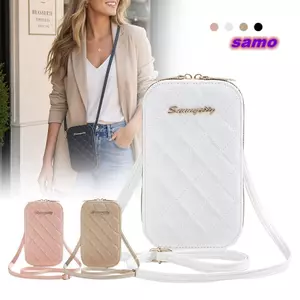 Túi đeo chéo SAMO, Túi đeo vai dung tích lớn bằng da PU, Túi xách đa chức năng thời trang dành cho nữ