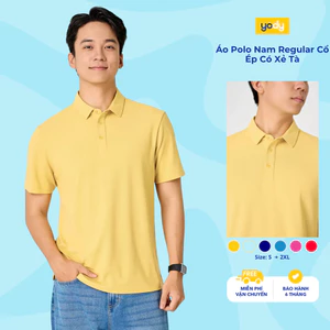Áo Polo Nam Regular Cổ Ép Có Xẻ Tà MCPO26A023