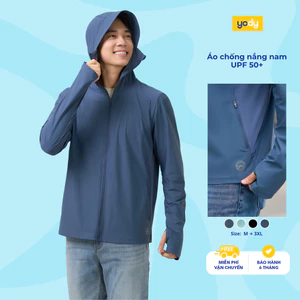 Áo khoác chống nắng nam YODY thoáng khí, siêu nhẹ, thoải mái, chống tia UV UPF50+ MEJA25S007