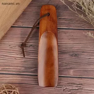 1 Máy Tính Gỗ Chắc Chắn Shoehorn Gỗ Tự Nhiên Giày Sừng Nâng Giày [VN]