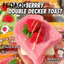 Đồ chơi đầu ngón tay mềm FEDAOG, Đồ chơi bóp bánh mì nướng mô phỏng phô mai sô cô la, Đồ chơi giải nén bánh Mini dễ thương hai lớp dành cho quà tặng trẻ em