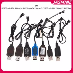 JASMINE 3.6-9.6V 250mA NiMh / NiCd Pin Cáp Sạc USB SM 2P Cắm Chuyển Tiếp JASMINE