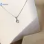 Kudosation Thời Trang Bạc 925 Tròn Zircon Nelace Phong Cách Tối Giản Quyến Rũ Choker Mặt Dây Chuyền Dự Tiệc Quà Tặng Cho Nữ Trang Sức Mỹ Đẹp