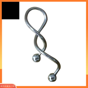 Một thế giới| 1Pc 14g Thoáng Mát Xoắn Ốc Tai Công Nghiệp Barbell Bụng Nhẫn Xuyên Bông Tai