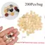 JUIC 200 Cái / túi Hạt Có Lỗ Tự Khai Thác Bên Ngoài Nắp Bảo Vệ Trang Trí