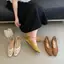 TT Rỗng Khắc Giày Đế Bằng Nữ Giày Đơn Khóa Phẳng Giày Ba Lê Thoải Mái Phù Hợp Với Giày Sandal Thoáng Khí