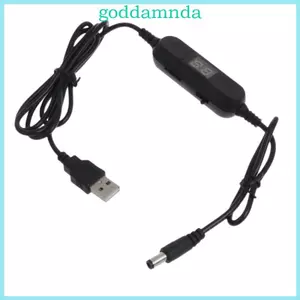 Cáp nguồn USB sang 1 30V-12V 5 5x2 1mm có màn hình điện áp đầu ra
