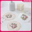 JASMINE 12cm Vintage Ren Coaster Placemat Thêu Thủ Công Bát Cà Phê Coaster Phong Cách Châu Âu Vải Chống bỏng Tấm Bàn Thảm JASMINE