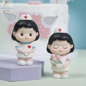 Bộ nhà để xe bác sĩ GILL, Phim hoạt hình DlY Bác sĩ Y tá Tượng, Nhựa tinh tế Bác sĩ Y tá Mô hình Tượng Đạo cụ chụp ảnh