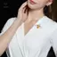 Trâm cài ong hoạt hình đa năng dành cho nữ Thời trang bé gái Chân dễ thương tinh tế Tính khí Sáng bóng Phụ kiện quần áo Quà tặng [Mina]