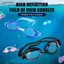 Ziyulinyuk Kính Bơi Chuyên Nghiệp Chống Tia UV Kính Silicon Có Thể Điều Chỉnh Kính Bơi Mềm Chống Thấm Nước Viền
