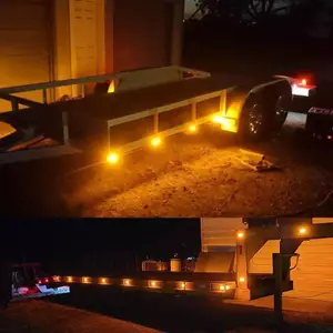 Ziyulinyuk 12V 24V Tru LED Side Marker Light Xe Trailer DOT E8 Mark Reflector Van Clearance Lamp Cho Xe Tải RV Bus Boat VN