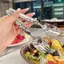 Ziyulinyuk Thìa Inox Nĩa Trẻ Em Thìa Trái Cây Nĩa Sáng Tạo Hoạt Hình Gấu Nĩa Ăn Thìa Cho Bé Thìa Canh VN