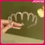 JASMINE Wave Hairbands Nâu Nhựa Sóng Răng Mỏng Chống Trơn Trượt Nữ Makkeup Hairb Zigzag Band Notched JASMINE