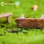 GE 2 Chiếc Mini Ghế Gỗ Phân Vườn Cổ Tích Thu Nhỏ Trang Trí Cặp Đôi Băng Ghế Hành Động Hình DIY Nhà Búp Bê Phụ Kiện VN