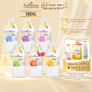 Sữa tắm hương nước hoa dưỡng da thơm mịn Enchanteur 180g (5 mùi - Bao bì thay đổi tùy đợt nhập hàng)