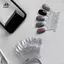 Giả Nail Art Color Card Display Stand Gel Polish Mẫu Fan Shape Nail Art Mẹo Mẫu Chân Đế Sơn Móng Tay Bảng Thực Hành Sơn Móng Tay EMKK