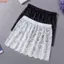 THEGIRL8B An Toàn Underskirt Slips, Hight Eo Underskirt Ren Petticoat, Lưới Hoa Ngọt Ngào Màu Trơn Lót Petticoat Thu Đông