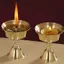Ziyulinyuk 1 Chân Đế Nến Đồng Bơ Đèn Dài Candlesti Đặt Nến Đồng Cốc Trang Trí Nhà VN