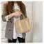 HFSHY Kết Hợp Túi Xách Dệt Thân Thiện Với Môi Trường Mùa Hè Thời Trang Thường Ngày Rơm Blend Tote Cho Bé Gái Ngoài Trời Ngày Lễ Du Lịch VN