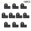 GE 10 Chiếc Cho Maki BL1830 Pin Li-ion LED Chìa Khóa Stier Nhãn Dụng Cụ Phụ Kiện Pin Li-ion LED Chìa Khóa Stier Nhãn Dụng Cụ VN