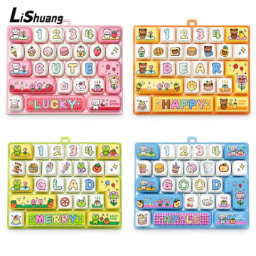 LISHUANG Đồ chơi thần tài giảm căng thẳng, 26 phím Đồ chơi bàn phím cơ sáng tạo, Âm thanh phím mới lạ có thể treo được Túi đồ chơi quà tặng Mặt dây chuyền Quà tặng quyến rũ