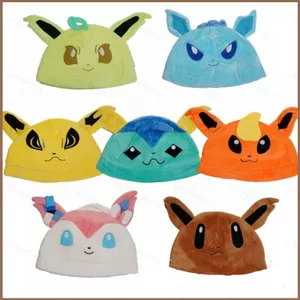 SQ11 Pokemon Cosplay Eevee Sang Trọng Mũ Sang Trọng Sang Trọng Đồ Chơi Búp Bê Nhồi Bông Quà Tặng Cho Trẻ Em Bé Gái Đạo Cụ Ảnh Dễ Thương Sinh Nhật