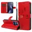 YJD Ốp Lưng Cho Xiaomi 17T Pro Dập Nổi Mơ Cây Hoa Da Khe Cắm Thẻ Dây Đeo Tay Chống Rơi Vỏ Điện Thoại