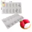 12 Khoang Bánh Silicon Fondant Khuôn Mẫu Quenelle Hình Khuôn Mousse Bánh Dụng Cụ ELWW