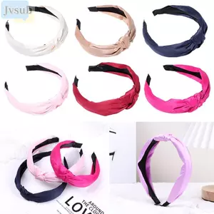 JVSUB Satin Head Band Thời Trang Bé Gái Nữ Màu Vải Băng Đô Quấn Tóc