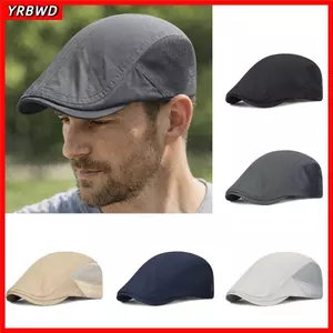 Mũ nam YRBWD Beret, Mũ Newsboy có thể điều chỉnh tốc độ khô, Mũ lưới thoáng khí thông thường ngoài trời