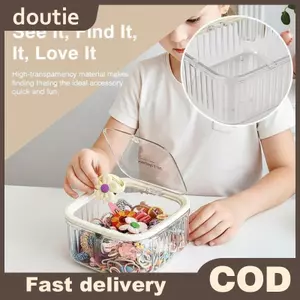 Doutie Trẻ Em Phụ Kiện Tóc Hộp Bảo Quản Dây Buộc Tóc Bé Gái Kẹp Tóc Dây Co Giãn Bảo Quản Trang Sức Hộp Nhỏ VN