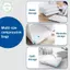 PUSKY 5 Chiếc Túi Hút Chân Không Trong Suốt Thiệned Túi Niêm Phong Đặc Biệt Cho Quần Áo Và Quilts Túi Bảo Quản Du Lịch Và Túi Bảo Quản Chung VN