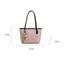 SQ11 Túi đeo vai dập nổi dễ thương dành cho nữ trong lớp chặn màu sắc thông thường Túi tote học sinh dung tích lớn