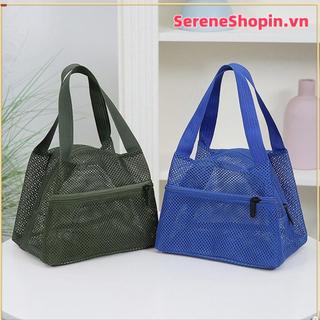 Túi đi biển lưới SERENE​​, có thể gập lại​​ ​​Dung tích lớn​​ Túi đựng đồ giặt, thiết kế thời trang​​ Khô nhanh ​​Lưới thoáng khí nhẹ​ Túi đựng đồ​​ Du lịch & Kỳ nghỉ​​