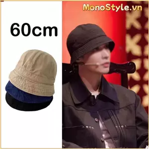Mũ xô MONOSTYLE, Mũ ngư dân ngắn vành phong cách Nhật Bản, Chu vi đầu lớn đa năng Mũ che nắng cổ điển Unisex
