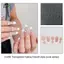 Tranh sơn móng tay kiểu Pháp rỗng hoàn toàn trong suốt Tranh Stencil viền Pháp Mẫu dán keo dính Công cụ phụ trợ DIY Nail Art Phụ kiện EMKK